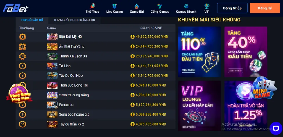 Lịch sử giao dịch tài chính minh bạch của va88 casino